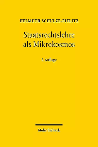 Staatsrechtslehre als Mikrokosmos cover