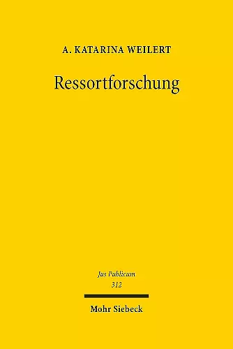 Ressortforschung cover