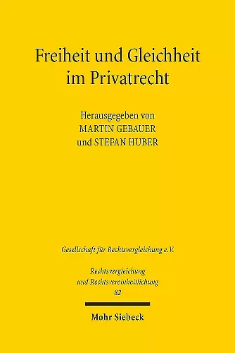 Freiheit und Gleichheit im Privatrecht cover