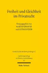 Freiheit und Gleichheit im Privatrecht cover