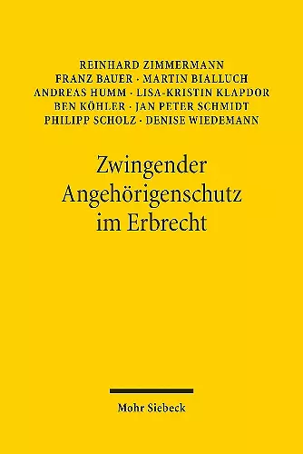 Zwingender Angehörigenschutz im Erbrecht cover