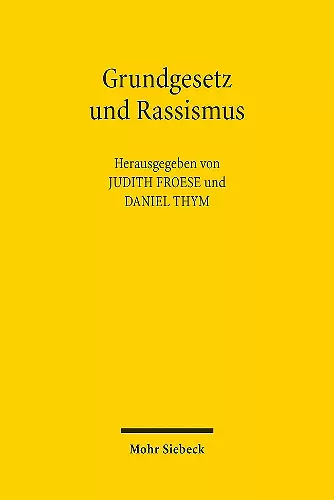 Grundgesetz und Rassismus cover