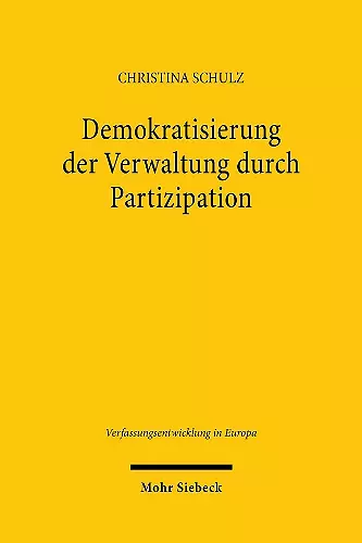 Demokratisierung der Verwaltung durch Partizipation cover