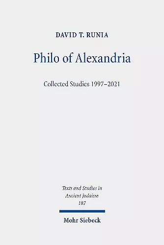 Philo of Alexandria cover