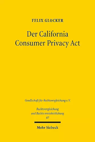 Der California Consumer Privacy Act cover