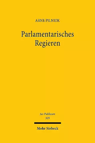 Parlamentarisches Regieren cover