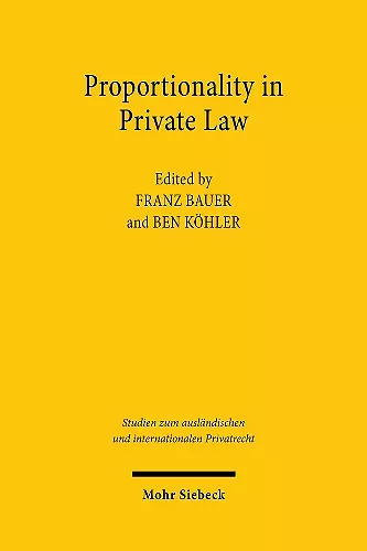 Proportionality in Private Law cover