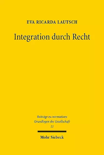 Integration durch Recht cover