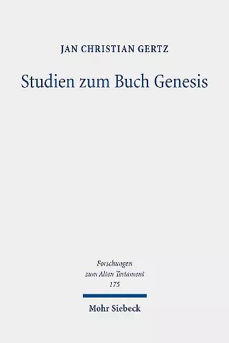 Studien zum Buch Genesis cover