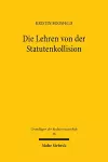 Die Lehren von der Statutenkollision cover