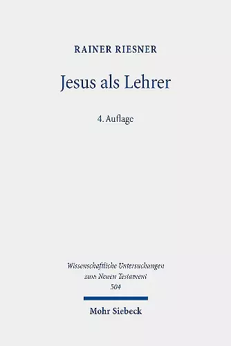 Jesus als Lehrer cover