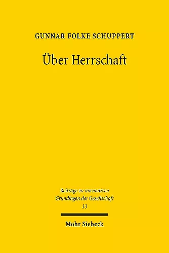 Über Herrschaft cover