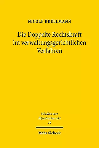 Die Doppelte Rechtskraft im verwaltungsgerichtlichen Verfahren cover