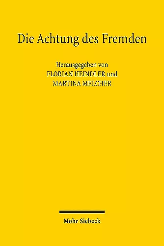 Die Achtung des Fremden cover