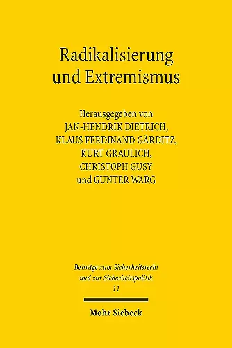 Radikalisierung und Extremismus cover