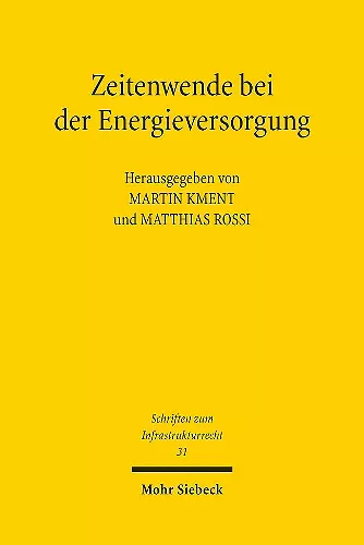 Zeitenwende bei der Energieversorgung cover