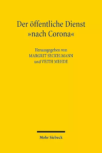 Der öffentliche Dienst "nach Corona" cover