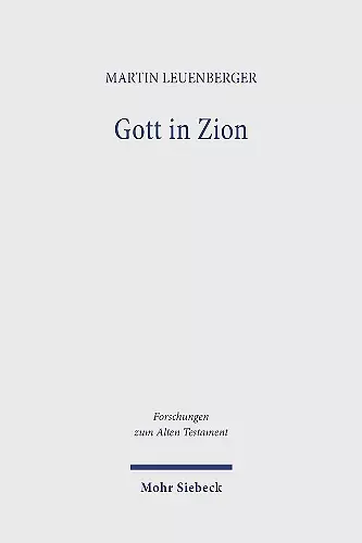 Gott in Zion cover