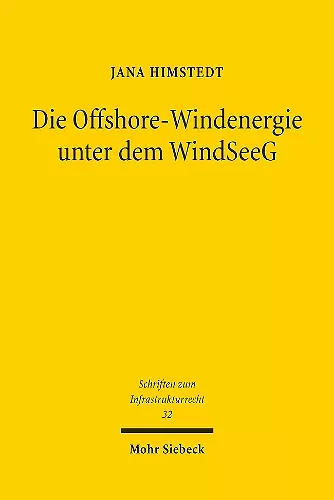 Die Offshore-Windenergie unter dem WindSeeG cover