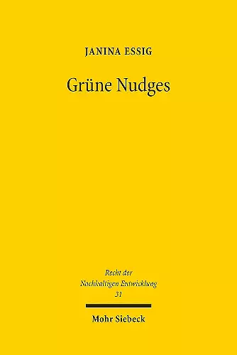 Grüne Nudges cover