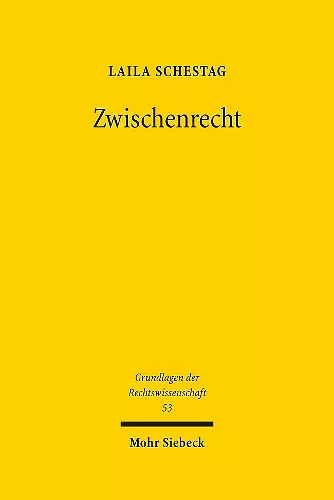 Zwischenrecht cover