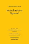 Besitz als relatives Eigentum? cover