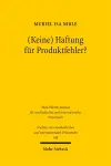 (Keine) Haftung für Produktfehler? cover
