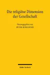 Die religiöse Dimension der Gesellschaft cover