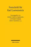 Festschrift für Karl Loewenstein cover