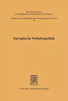 Europäische Verkehrspolitik cover