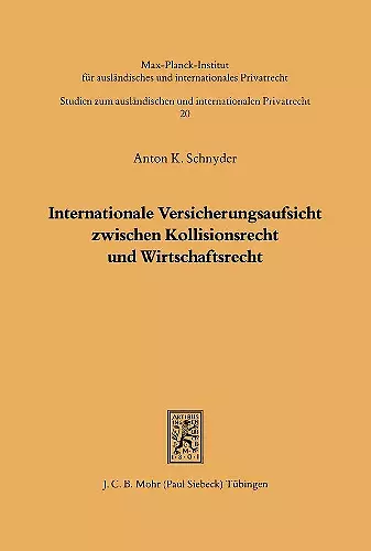 Internationale Versicherungsaufsicht cover