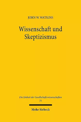 Wissenschaft und Skeptizismus cover