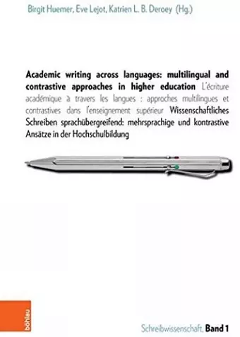 Academic writing across languages: multilingual and contrastive approaches in higher education cover