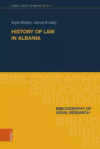 History of Law in Albania cover