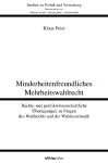Minderheitenfreundliches Mehrheitswahlrecht cover