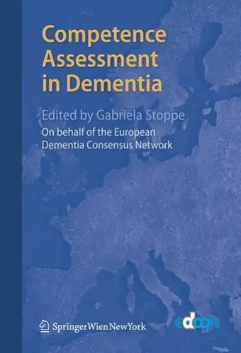 Competence Assessment in Dementia cover