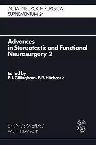 Advances in Stereotactic and Functional Neurosurgery 2 cover