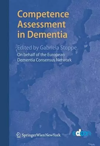 Competence Assessment in Dementia cover