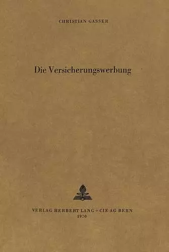 Die Versicherungswerbung cover