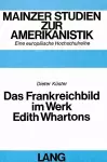 Das Frankreichbild Im Werk Edith Whartons cover