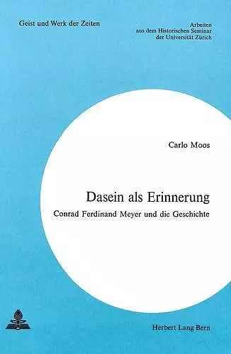 Dasein ALS Erinnerung cover