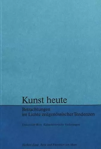 Kunst Heute cover