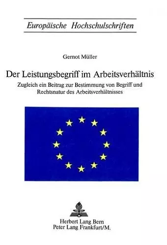 Der Leistungsbegriff Im Arbeitsverhaeltnis cover