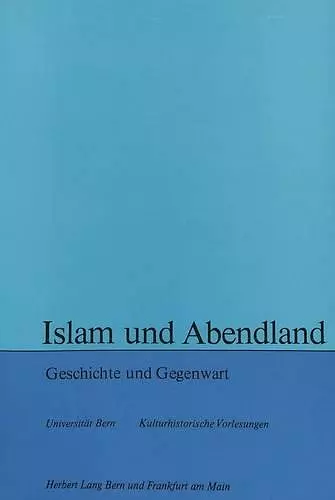 Islam Und Abendland cover