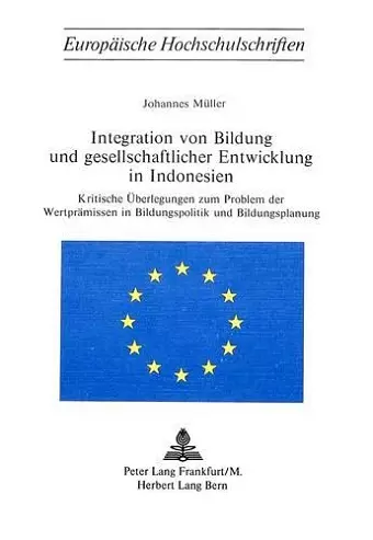 Integration Von Bildung Und Gesellschaftlicher Entwicklung in Indonesien cover