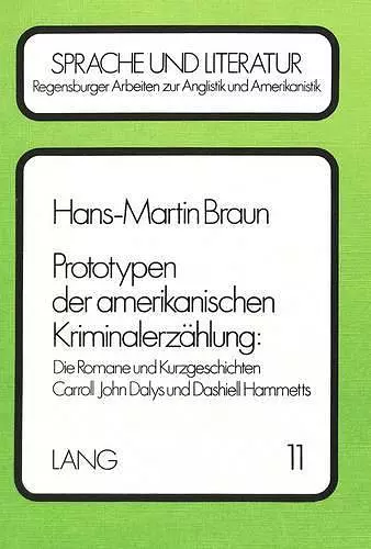 Prototypen Der Amerikanischen Kriminalerzaehlung cover