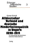 Alldeutscher Verband Und Deutsche Minderheitenpolitik in Ungarn 1890-1914 cover