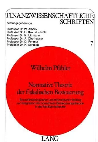 Normative Theorie Der Fiskalischen Besteuerung cover