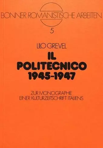 Il Politecnico 1945-1947 cover