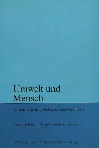 Umwelt Und Mensch cover